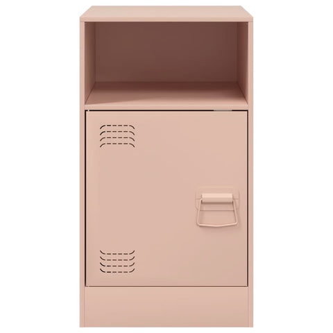 vidaXL Bedside Cabinets 2pcs Pink 34.5x39x62 cm Steel