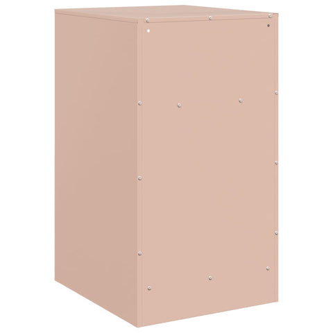 vidaXL Bedside Cabinets 2pcs Pink 34.5x39x62 cm Steel