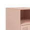 vidaXL Bedside Cabinets 2pcs Pink 34.5x39x62 cm Steel