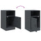 vidaXL Bedside Cabinet Anthracite 34.5x39x62 cm Steel