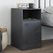 vidaXL Bedside Cabinet Anthracite 34.5x39x62 cm Steel