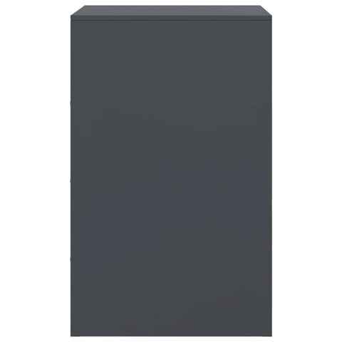 vidaXL Bedside Cabinets 2pcs Anthracite 34.5x39x62 cm Steel