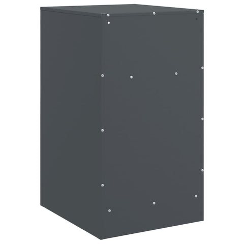 vidaXL Bedside Cabinets 2pcs Anthracite 34.5x39x62 cm Steel