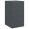 vidaXL Bedside Cabinets 2pcs Anthracite 34.5x39x62 cm Steel