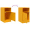 vidaXL Bedside Cabinets 2 pcs Mustard Yellow 34.5x39x62 cm Steel