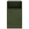 vidaXL Bedside Cabinets 2 pcs Olive Green 34.5x39x62 cm Steel