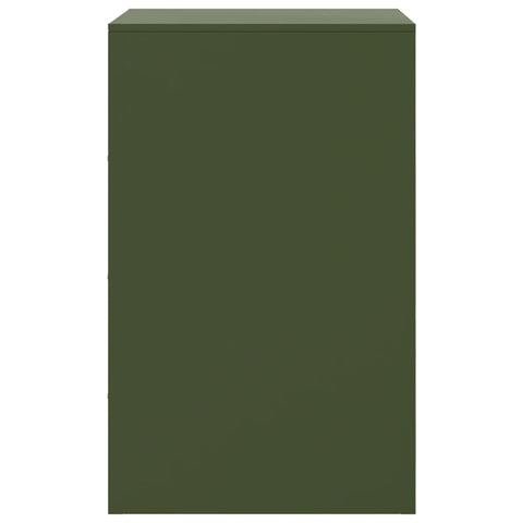 vidaXL Bedside Cabinets 2 pcs Olive Green 34.5x39x62 cm Steel