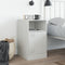 vidaXL Bedside Cabinet White 34.5x39x62 cm Steel