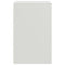 vidaXL Bedside Cabinet White 34.5x39x62 cm Steel