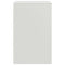 vidaXL Bedside Cabinets 2 pcs White 34.5x39x62 cm Steel