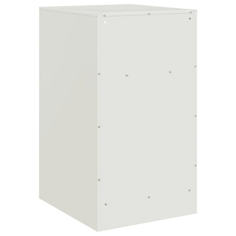 vidaXL Bedside Cabinets 2 pcs White 34.5x39x62 cm Steel