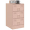 vidaXL Bedside Cabinet Pink 34.5x39x62 cm Steel