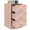 vidaXL Bedside Cabinet Pink 34.5x39x62 cm Steel