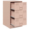 vidaXL Bedside Cabinet Pink 34.5x39x62 cm Steel