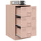vidaXL Bedside Cabinets 2 pcs Pink 34.5x39x62 cm Steel