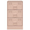 vidaXL Bedside Cabinets 2 pcs Pink 34.5x39x62 cm Steel