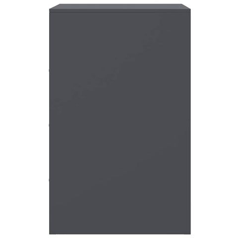 vidaXL Bedside Cabinets 2 pcs Anthracite 34.5x39x62 cm Steel