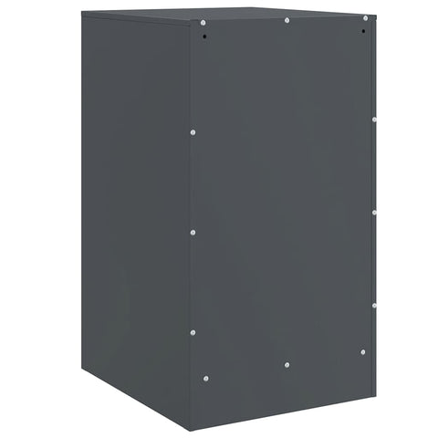 vidaXL Bedside Cabinets 2 pcs Anthracite 34.5x39x62 cm Steel