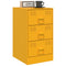 vidaXL Bedside Cabinet Mustard Yellow 34.5x39x62 cm Steel