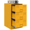 vidaXL Bedside Cabinet Mustard Yellow 34.5x39x62 cm Steel