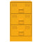 vidaXL Bedside Cabinet Mustard Yellow 34.5x39x62 cm Steel