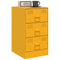 vidaXL Bedside Cabinets 2 pcs Mustard Yellow 34.5x39x62 cm Steel