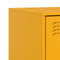 vidaXL Bedside Cabinets 2 pcs Mustard Yellow 34.5x39x62 cm Steel