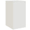 vidaXL Bedside Cabinet White 34.5x39x62 cm Steel
