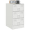 vidaXL Bedside Cabinets 2 pcs White 34.5x39x62 cm Steel