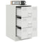 vidaXL Bedside Cabinets 2 pcs White 34.5x39x62 cm Steel