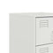 vidaXL Bedside Cabinets 2 pcs White 34.5x39x62 cm Steel