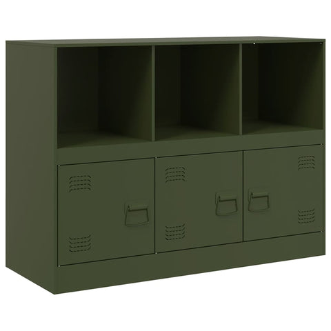 vidaXL Sideboard Olive Green 99x39x73 cm Steel