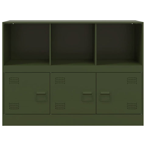 vidaXL Sideboard Olive Green 99x39x73 cm Steel