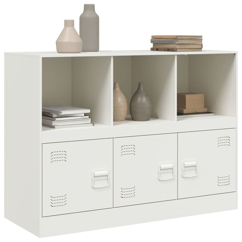 vidaXL Sideboard White 99x39x73 cm Steel