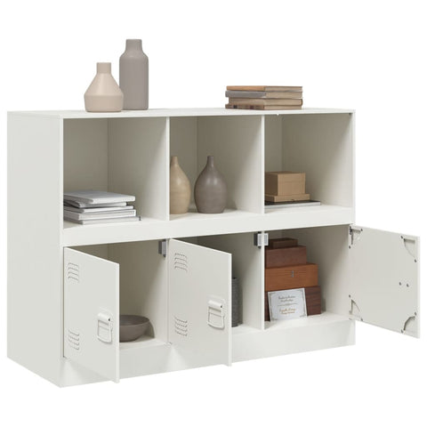vidaXL Sideboard White 99x39x73 cm Steel