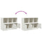 vidaXL Sideboard White 99x39x73 cm Steel