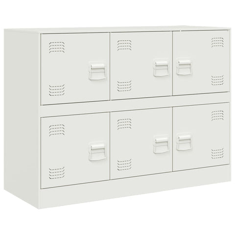 vidaXL Sideboard White 99x39x73 cm Steel