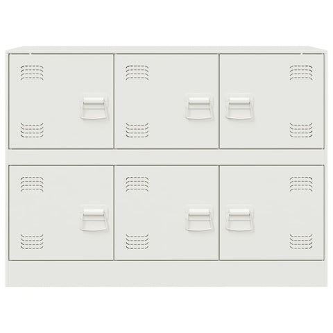 vidaXL Sideboard White 99x39x73 cm Steel