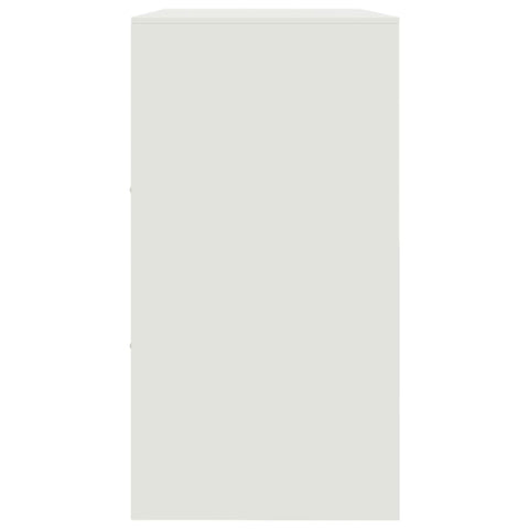 vidaXL Sideboard White 99x39x73 cm Steel