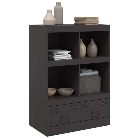 vidaXL Highboard Black 67x39x95 cm Steel
