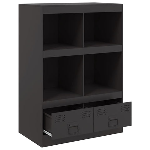 vidaXL Highboard Black 67x39x95 cm Steel