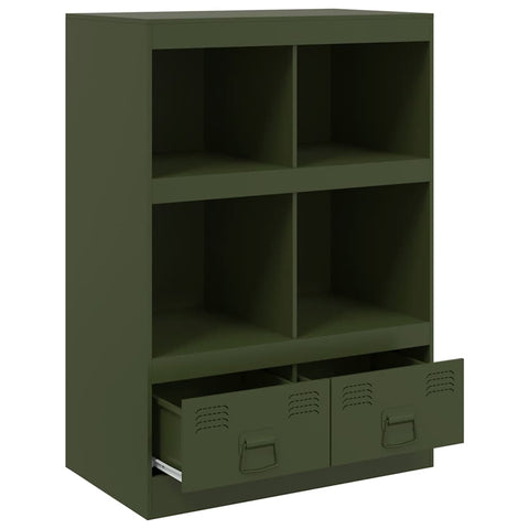 vidaXL Highboard Olive Green 67x39x95 cm Steel