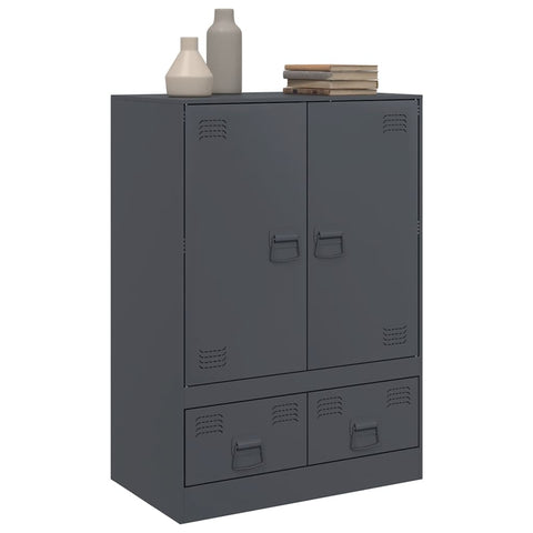 vidaXL Highboard Anthracite 67x39x95 cm Steel