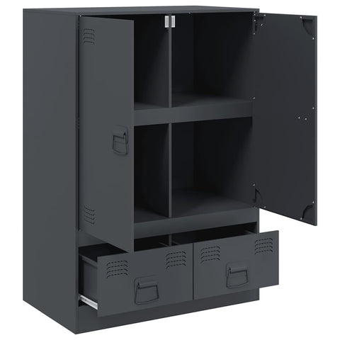 vidaXL Highboard Anthracite 67x39x95 cm Steel