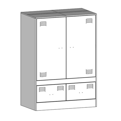 vidaXL Highboard Anthracite 67x39x95 cm Steel