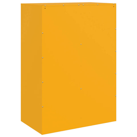 vidaXL Highboard Mustard Yellow 67x39x95 cm Steel