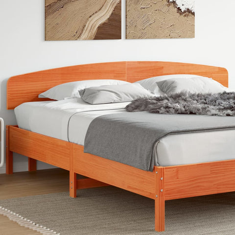 vidaXL Headboard Wax Brown 200 cm Solid Wood Pine