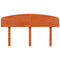 vidaXL Headboard Wax Brown 140 cm Solid Wood Pine