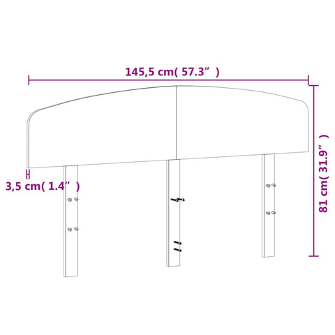 vidaXL Headboard Wax Brown 140 cm Solid Wood Pine