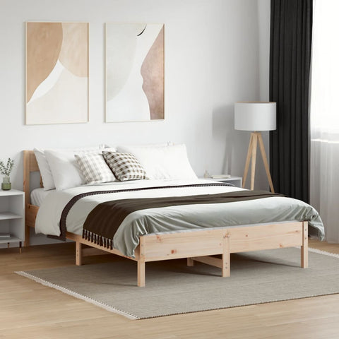 vidaXL Bed Frame without Mattress 120x200 cm Solid Wood Pine